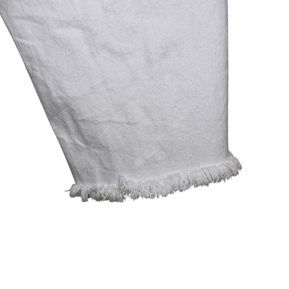 Women's Est. 1946 Denim White Midrise Crop Distressed Hem Jeans - 16 Classic - Picture 9 of 11
